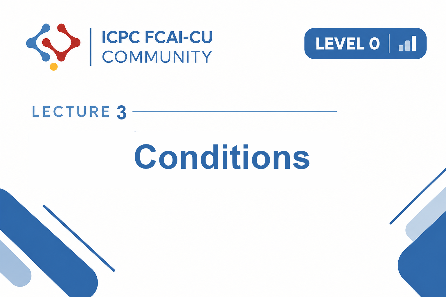 Conditions