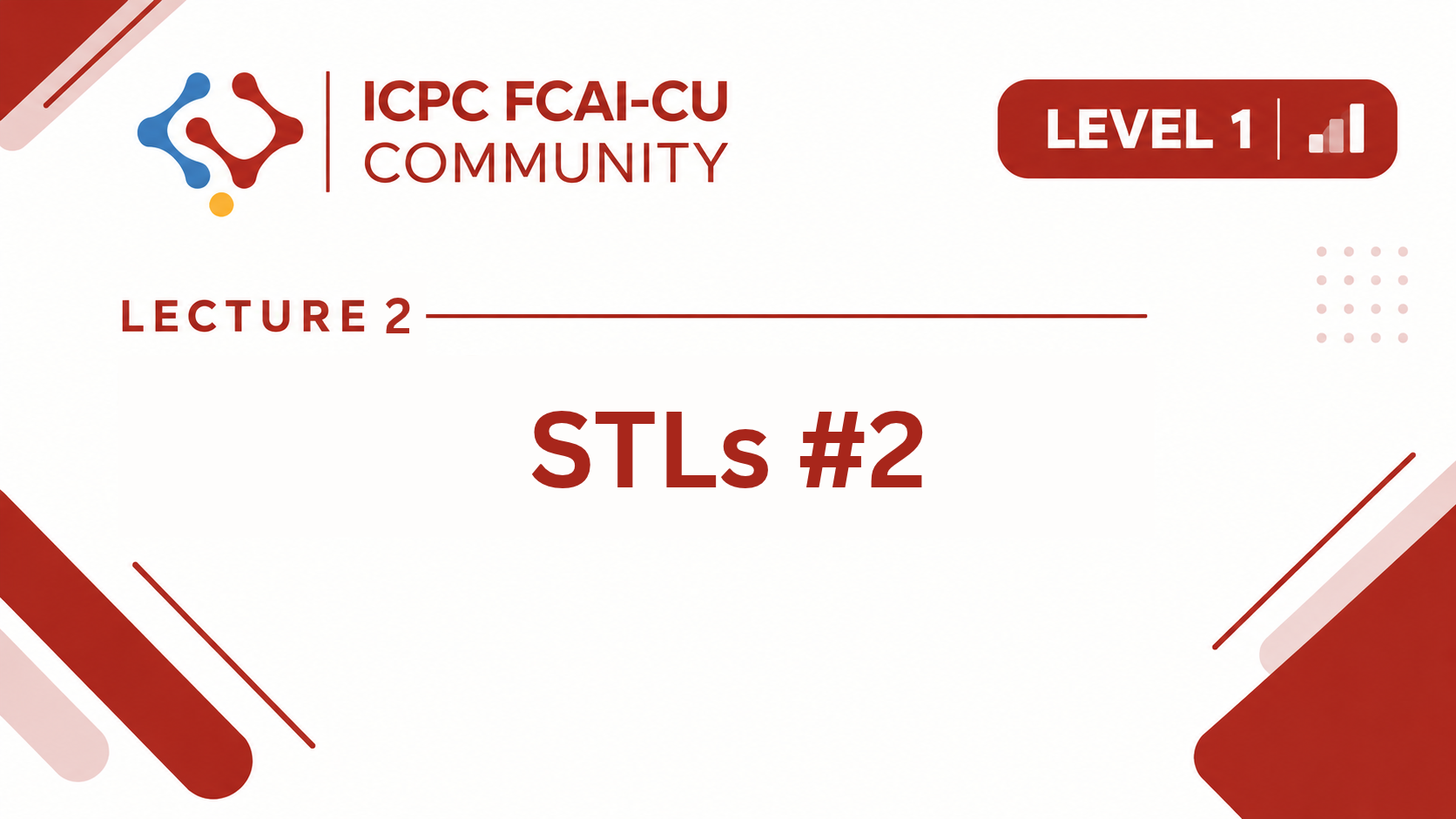 STL 2 (set, map, priority queue, ordered set)