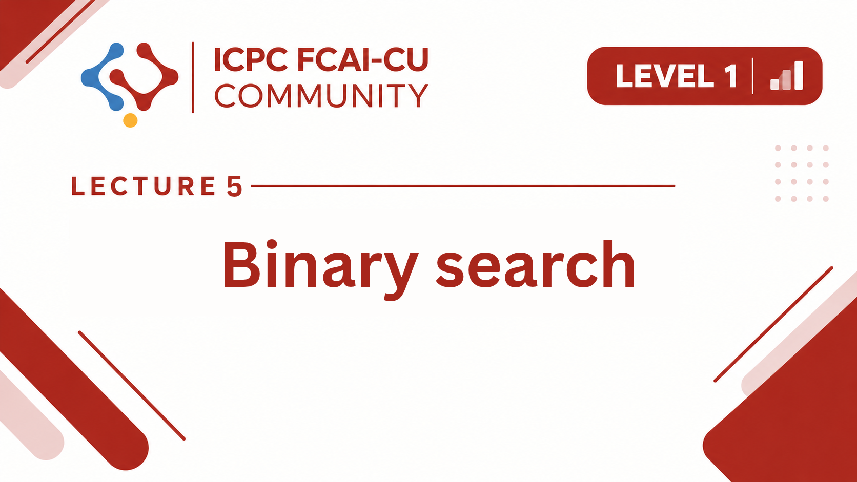 Binary search