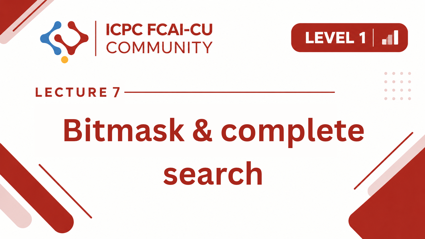 Bitmask & complete search